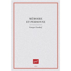 Mémoire et personne