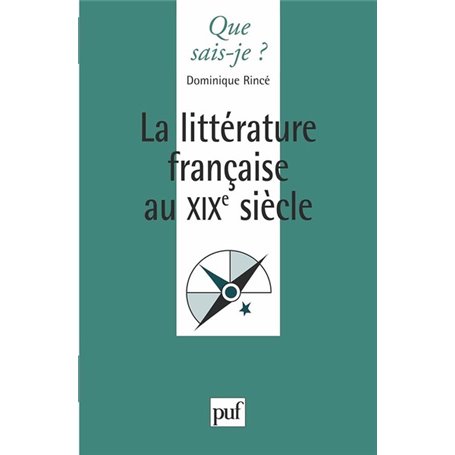 La littérature française du XIXe siècle