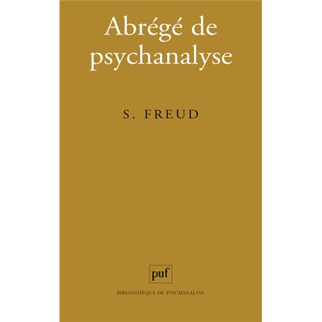 Abrégé de psychanalyse