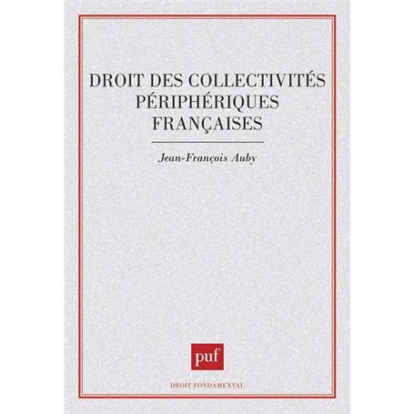 Droit des collectivités périphériques françaises