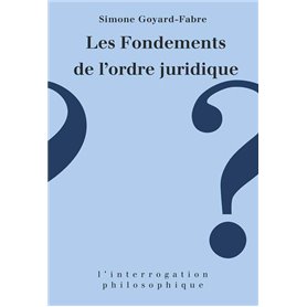 Les fondements de l'ordre juridique