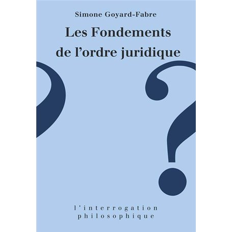 Les fondements de l'ordre juridique