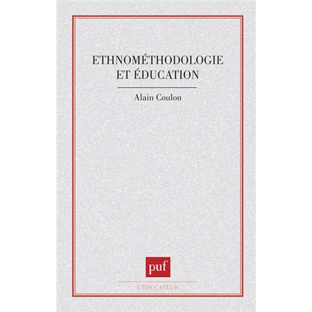 Éthnométhodologie et éducation