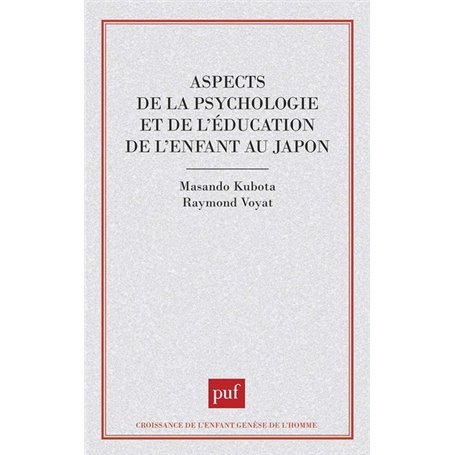 Aspects de la psychologie et de l'éducation de l'enfant au Japon