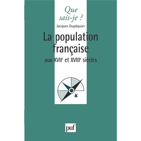 La population française au XVIIe et XVIIIe siècles