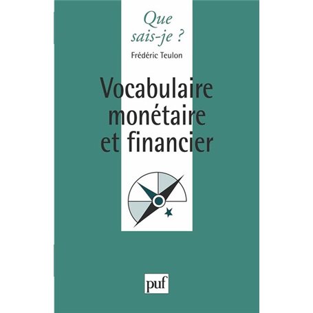 Vocabulaire monétaire et financier