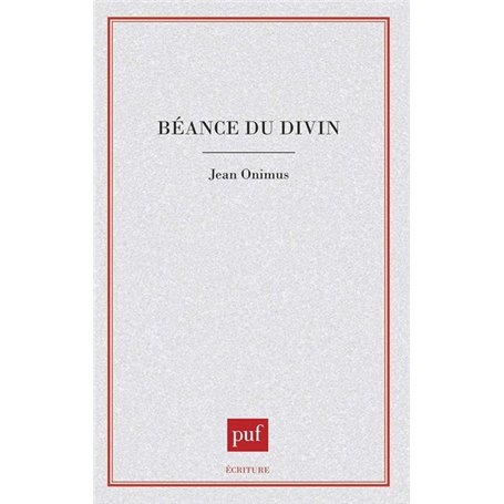 Béance du divin