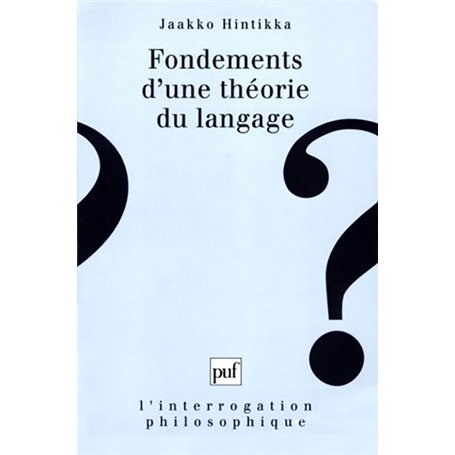 Fondements d'une théorie du langage