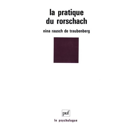 La pratique du Rorschach