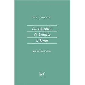 La causalité de Galilée à Kant