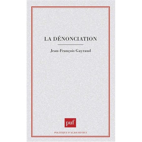 La dénonciation