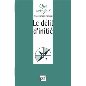 Le délit d'initié