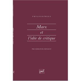 Marx et l'idée de critique