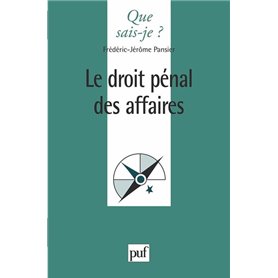 Le droit pénal des affaires