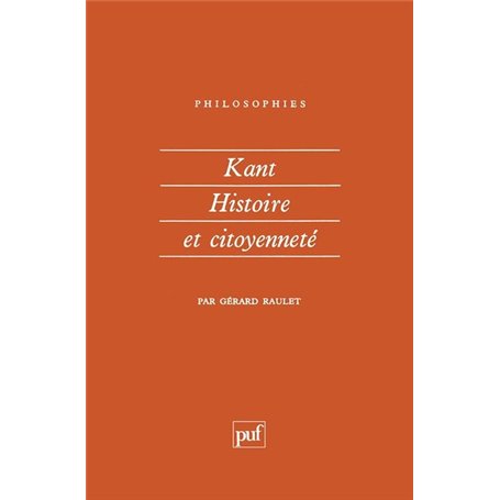 Kant. Histoire et citoyenneté