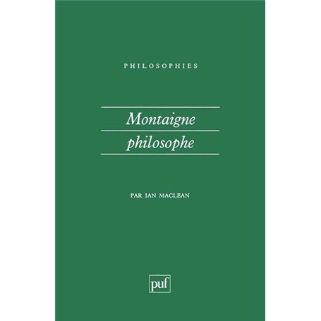 Montaigne philosophe