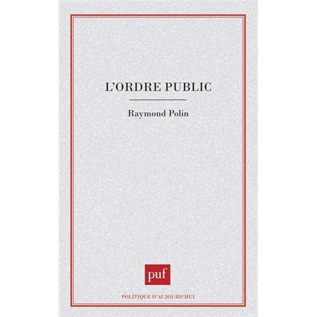 L'ordre public