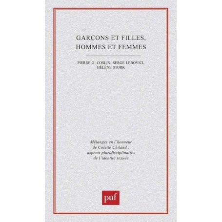 Garcons et filles hommes et femmes