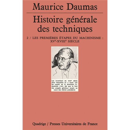 Histoire générale des techniques. Tome 2