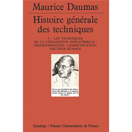 Histoire générale des techniques. Tome 5