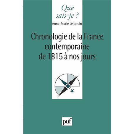 Chronologie de la France contemporaine de 1815 à nos jours