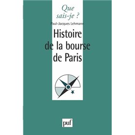 Histoire de la bourse de paris