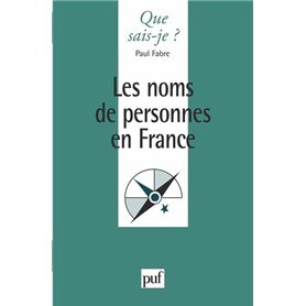 Les noms de personnes en France