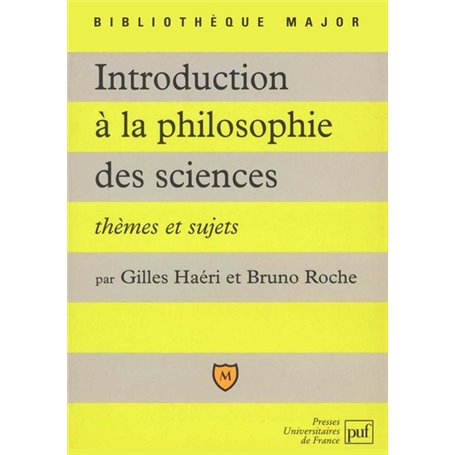 Introduction à la philosophie des sciences