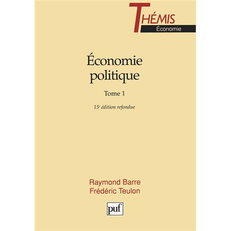 Économie politique. Tome 1