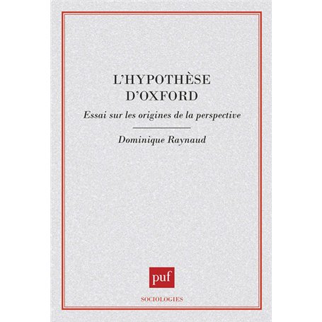 L'hypothèse d'Oxford