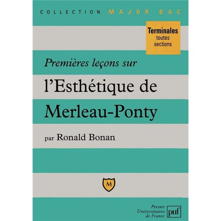Premières leçons sur l'Esthétique de Merleau-Ponty