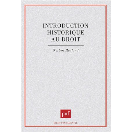 Introduction historique au droit