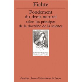 Fondement du droit naturel selon les principes de la doctrine de la science