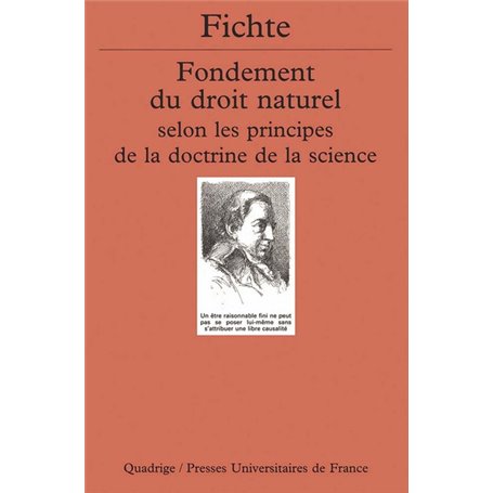 Fondement du droit naturel selon les principes de la doctrine de la science