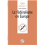 Le fédéralisme en Europe