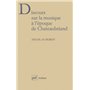 Discours sur la musique à l'époque de Chateaubriand