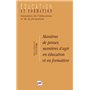 Manières de penser, manières d'agir en éducation et en formation