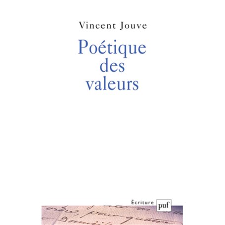 Poétique des valeurs