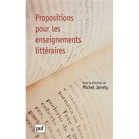 Propositions pour les enseignements littéraires