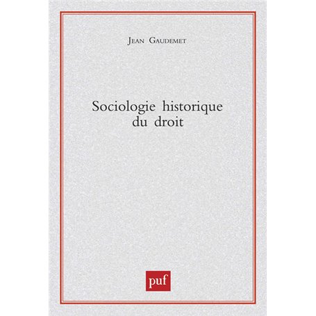 Sociologie historique du droit