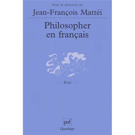 Philosopher en français