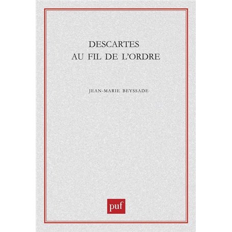 Descartes au fil de l'ordre