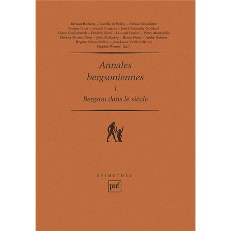 Annales bergsoniennes, I