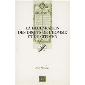 La Déclaration des Droits de l'Homme et du Citoyen (26 août 1789)