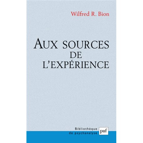 Aux sources de l'expérience