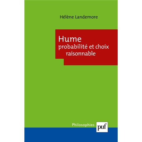 Hume. Probabilité et choix raisonnable