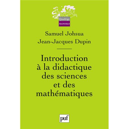 Introduction à la didactique des sciences et des mathématiques