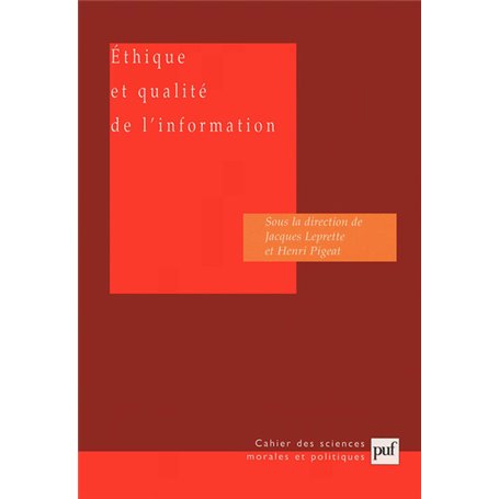 Éthique et qualité de l'information