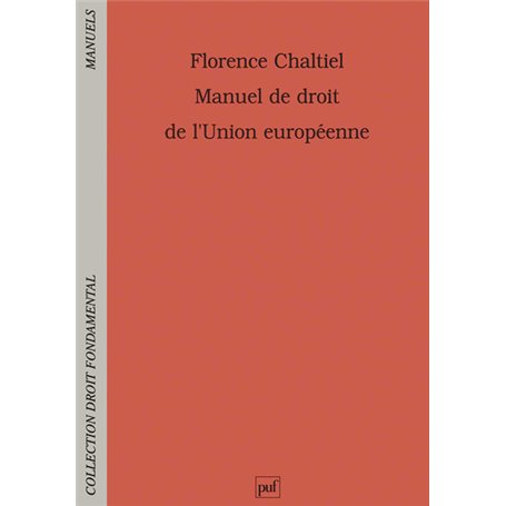 Manuel de droit de l'Union européenne