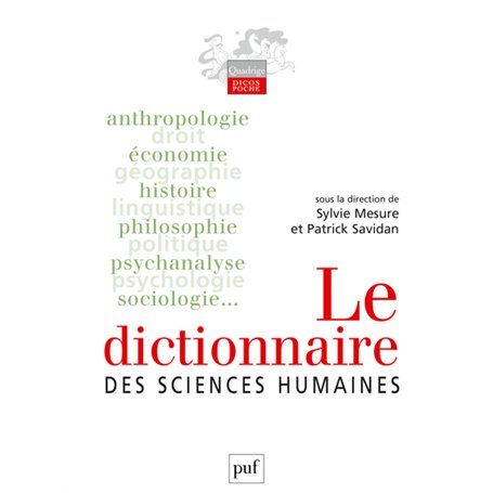 Le dictionnaire des sciences humaines